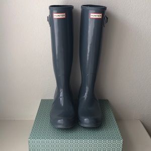Size 8 Grey Hunter Boots